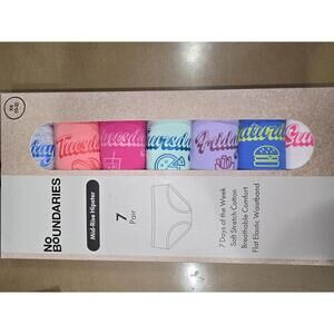 No Boundaries Mid-Rise Hipster Women's‎ Panties 7 Pair Pack